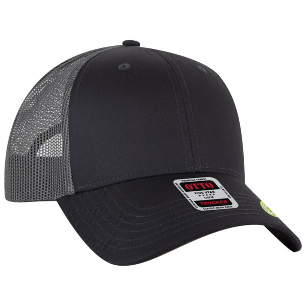 OTTO CAP® 6 Panel Low Profile Mesh Back Trucker Hat Thumbnail