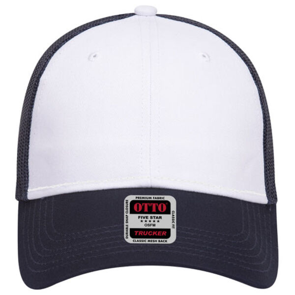 OTTO Youth CAP 6 Panel Low Profile Mesh Back Trucker Hat Thumbnail