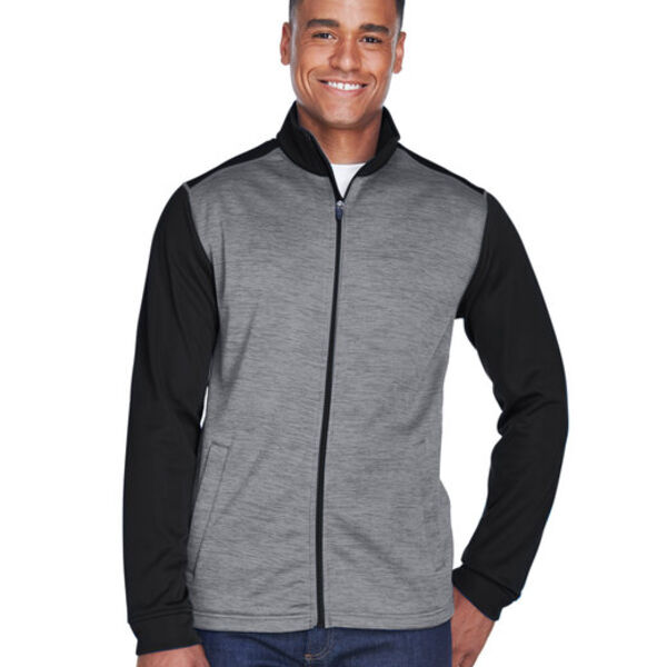 Men's Newbury Colorblock Mélange Fleece Full-Zip Thumbnail