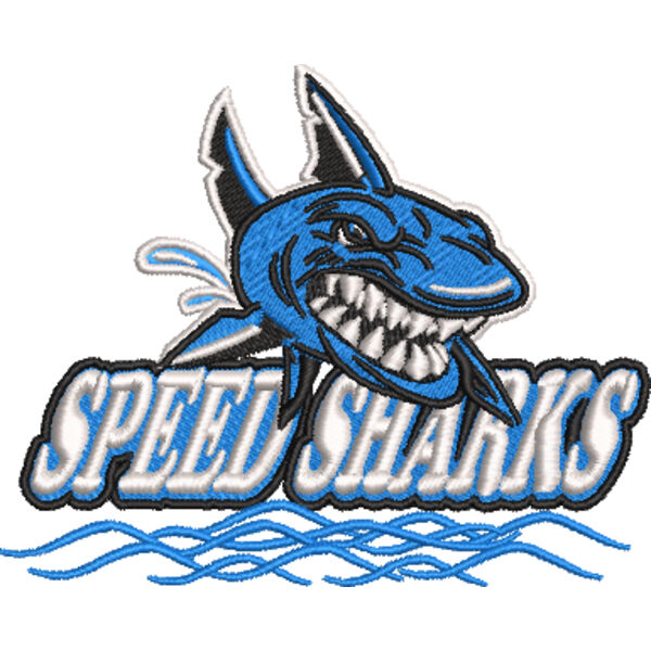 Speed Sharks Embroidery Thumbnail